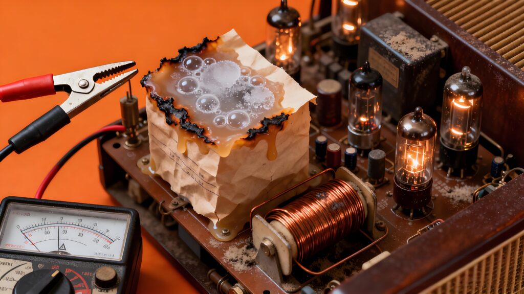 vintage radio capacitors for sale